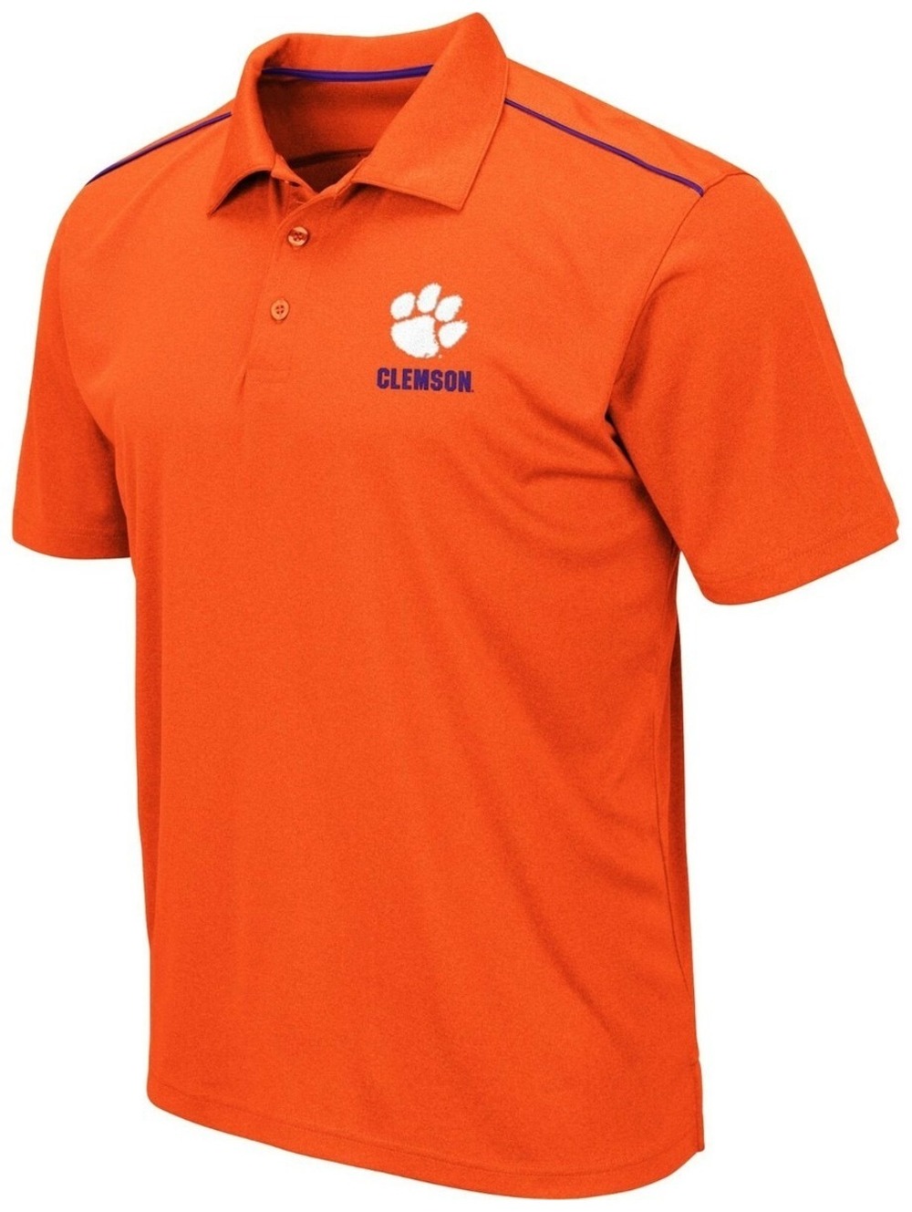 NWT New Colosseum Men's Clemson Tigers Orange Polo - Small